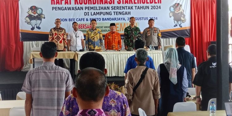 Kabag Ops Polres Lampung Tengah Hadiri Rakor Terkait Kesiapan dan Pengawasan Pilkada Serentak Tahun 2024