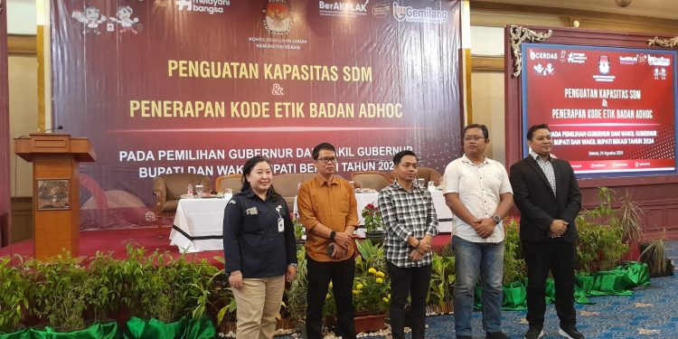 KPU Bekasi Gelar Acara Penguatan SDM Dan Kode Etik, Edhoc Untuk PPK Dan PPS KPPS