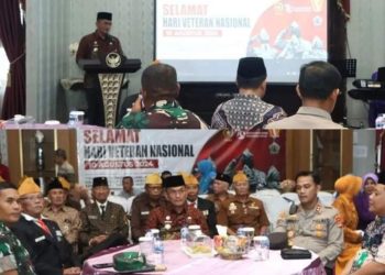 Peringatan Hari Veteran Nasional di Lampung Utara, Pj. Bupati Aswarodi Gelar Ramah Tamah dengan Para Veteran