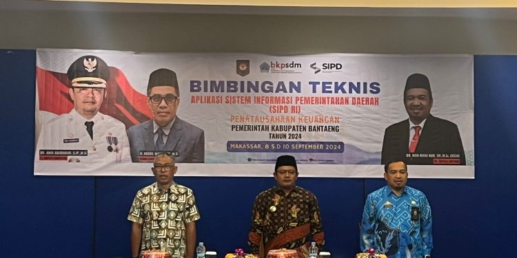 BKPSDM Bantaeng Gelar Bimtek Penatausahaan Keuangan Berbasis SIPD-RI