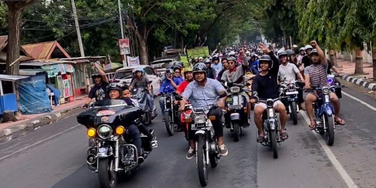 Ribuan Rider Bantaeng ‘Gasspool’ Bersama Uji Nurdin