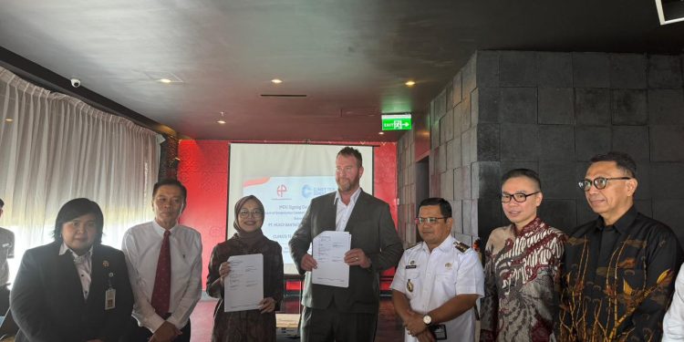 Pj. Bupati Bantaeng Hadiri Penandatanganan MoU PT. HBIP dengan Cimate Tech Cement