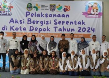 Ponpes Roudhotul Qur’an Jadi Tempat Pencanangan Aksi Bergizi se-Kota Depok 2024
