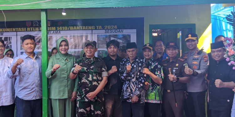 Kodim 1410 Bantaeng Bersinergi Pemerintah Daerah Kembali Gelar Peresmian Rehab RTLH