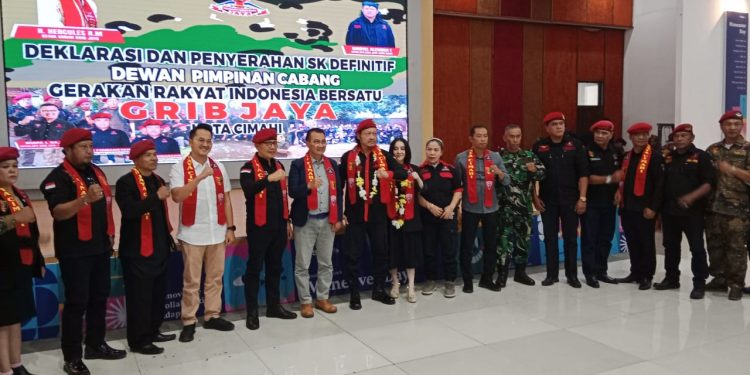 DPC GRIB JAYA Kota Cimahi Gelar Deklarasi dan Penyerahan SK Definitif Oleh Ketua DPD Jabar