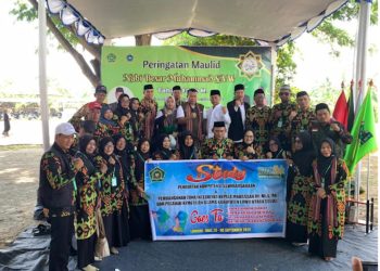 Tradisi “Begibung Talam” Kearifan Lokal, Menjamu Tim Rombongan Ketua KKM MI/MTs/MA Kab. Luwu Utara Prov. Sulsel di Moment Maulid MAN Lombok Barat