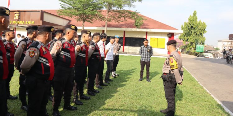 Polres Muara Enim Siap Amankan Debat Terbuka Pasangan Calon Bupati dan Wakil Bupati di Palembang