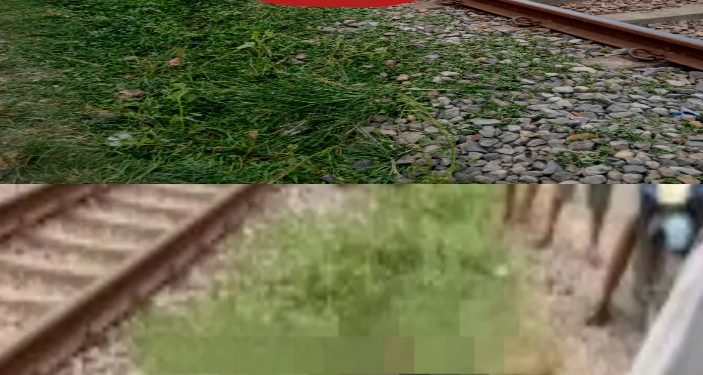 Seorang pria paruh baya tewas di tempat Tertabrak Kereta Api