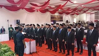 DPRD Muratara Adakan Rapat Paripurna Dalam Rangka Pengambilan Sumpah Jabatan Masa Bakti 2024-2029