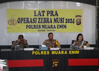 Polres Muara Enim Gelar Latihan Pra Operasi Zebra Musi 2024: Siap Ciptakan Lalu Lintas Aman dan Tertib