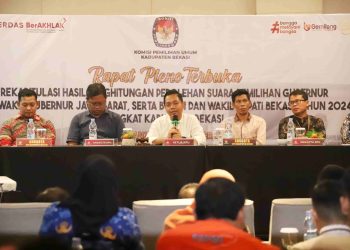 KPU Bekasi Menggelar Rapat Pleno Terbuka Rekapitulasi Suara Pilkada Tahun 2024