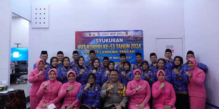 HUT KORPRI ke-53, Ini Pesan Kapolres Kepada ASN Polres Lampung Tengah