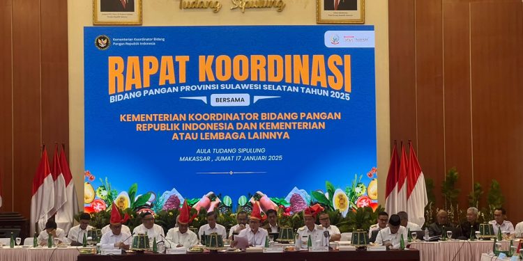 Dipimpin Menko Pangan, Pj. Bupati Bantaeng Hadiri Rapat Koordinasi Bidang Pangan Prov. Sulsel