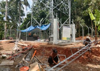 Diduga Belum Memiliki Izin Lengkap, Pembangunan menara Tower di Desa Muaradua Luput dari Pengawasan Pemerintah.