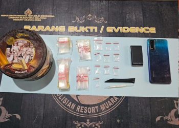 Pengedar Narkoba di Belida Darat Diciduk Polisi, Barang Bukti 10 Paket Sabu Diamankan