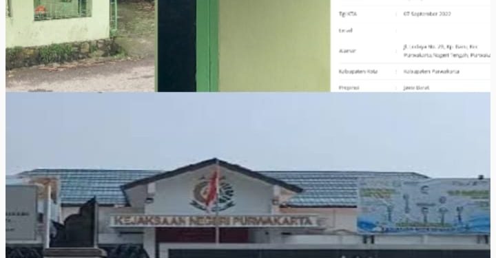 Tidak Jelasnya keberadaan kantor CV Mawar Indah yang di sebut sebut sebagai Pihak ketiga dalam kasus dugaan Korupsi DISKANNAK yang sedang ditangani oleh Kejari Purwakarta