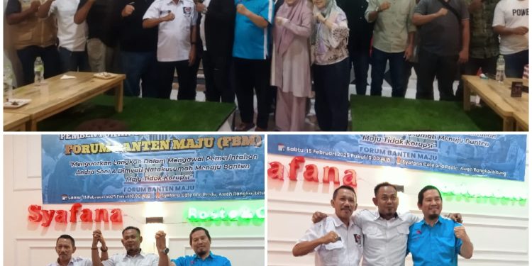 Kawal Banten Maju Tidak Korupsi, Eks Relawan Andra Dimyati Bentuk Forum Banten Maju