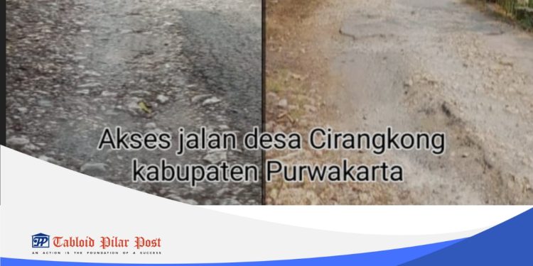 Warga Desa Cirangkong Kec. Cibatu Purwakarta beberapa tahun keluhkan Jalan yang Rusak belum juga diperbaiki