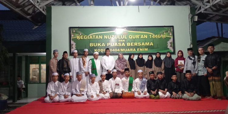 Pererat Sinergitas Kodim 0404/Muara Enim Gelar Buka Bersama dan Nuzulul Qur’an Di Makodim