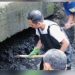 ” Om Zein !!!! “, Pertigaan Sawit Darangdan Selalu Banjir Hampir Selutut Orang Dewasa