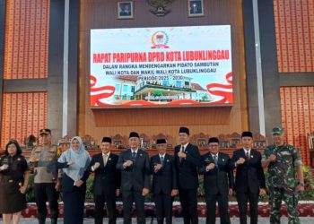 DPRD Lubuklinggau adakan Rapat Degarkan Pidato Walikota Terpilih Lubuk Linggau periode 2025-2030.
