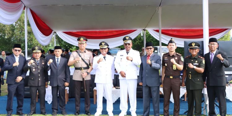 Kapolres Lampung Tengah Hadiri Upacara Peringatan Hari Otonomi Daerah XXIX Tahun 2025