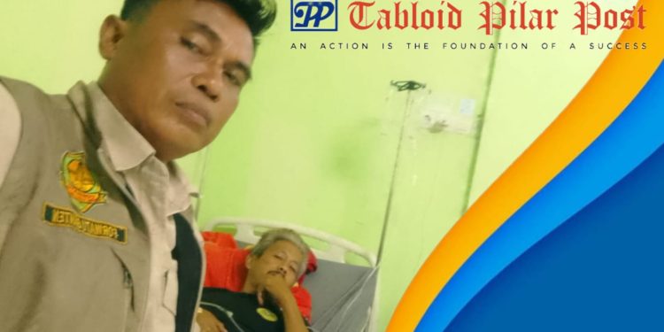 Wujud Kepedulian, Wartawan Adang Hermawan Jenguk Rekan Seprofesi yang Sakit