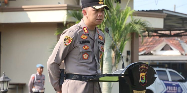 Kapolres Lampung Tengah Pimpin Apel Perdana, Tekankan Kesiapsiagaan dan Profesionalisme