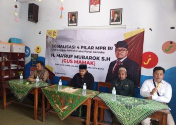 Sosialisasi 4 Pilar MPR RI Oleh H Ma’ruf Mubarok SH,(Gus Mamak Anggota MPR-RI Dapil Jatim V Di SMP Islam Al- Mubarok