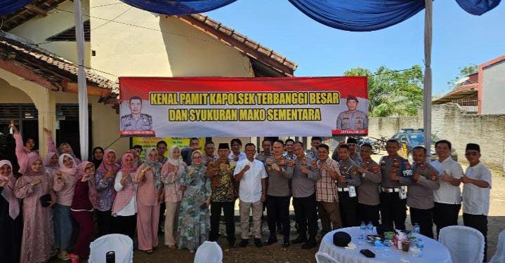 Pisah Sambut Kapolsek Terbanggi Besar Dihadiri Seluruh Elemen Masyarakat Kecamatan Terbanggi Besar Dan Seputih Agung
