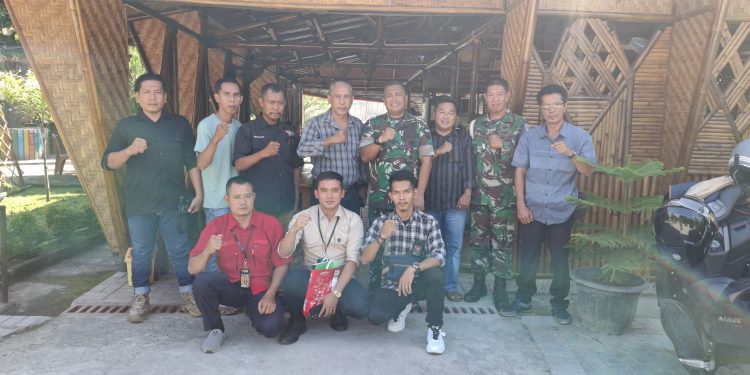 KOMANDAN MB PKRI CADSENA MUARA ENIM DAN JAJARAN SILATURAHMI DENGAN DANDIM 0404 MUARA ENIM