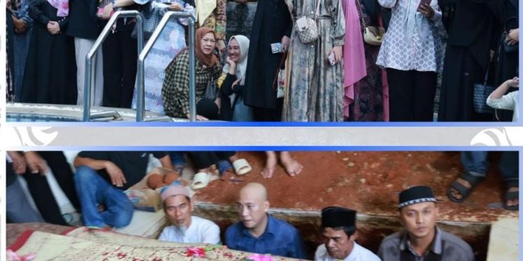 Bupati dan Wakil Bupati Lampung Utara Hadiri Prosesi Pemakaman H. Bachtiar Basri