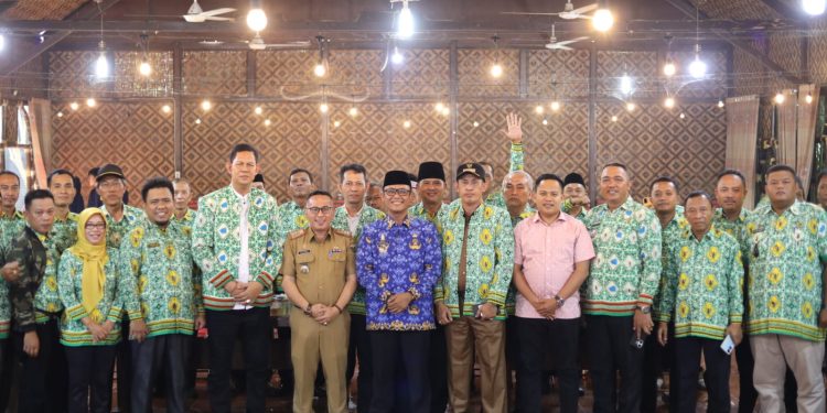 Bupati Lampung Tengah Ardito Wijaya Menghadiri Rakor DPC Apedesi Kabupaten Lampung Tengah.