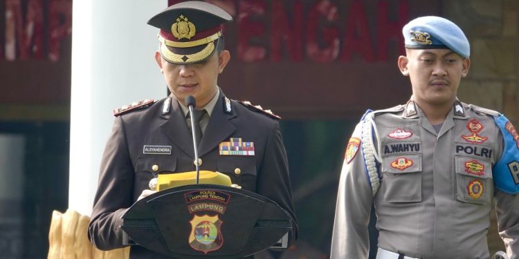 Polres Lampung Tengah Gelar Upacara Peringatan Hari Lahir Pancasila ke-80 Tahun 2025