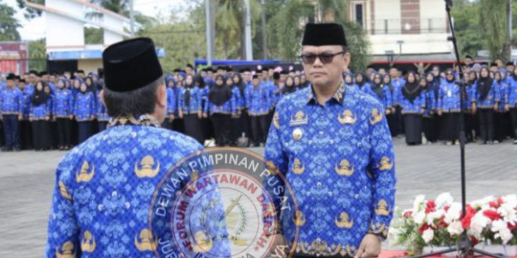 Bupati Empat Lawang,Dr.H.Joncik Muhammad Pimpinan Langsung Upacara Tiga Hari Besar Nasional