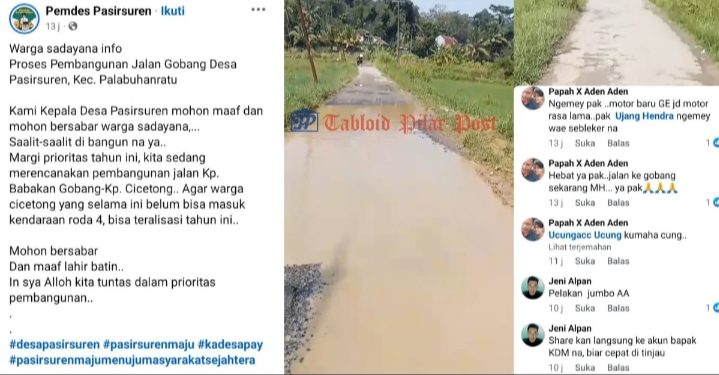 Viral Kondisi Jalan Gobang Rusak Warga Usulkan Perbaikan
