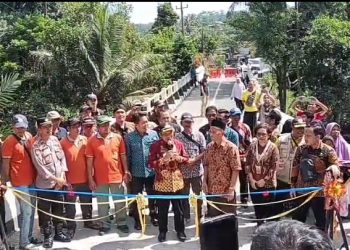 Bupati Wonosobo Resmikan Jembatan Leksono,   Mobilitas Warga Kembali  Normal