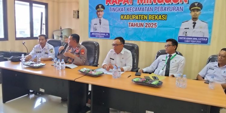 Rapat Minggon Kecamatan Pebayuran Bahas Teknis Pelaksanaan MTQ 2025