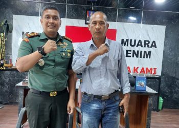 Ketua MB-PKRI CADSENA Muara Enim Silaturahmi dengan Komandan Kodim 0404/Muara Enim