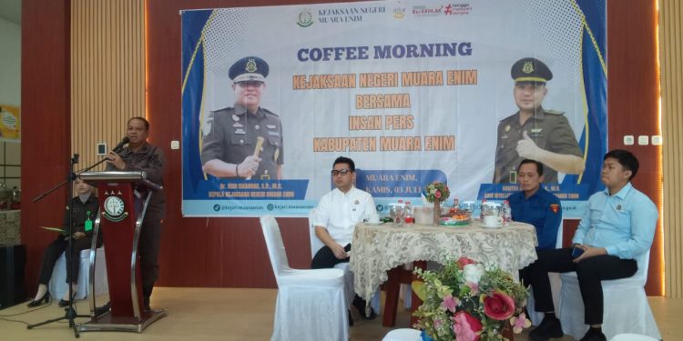 Coffee Morning Kejari Muara Enim Bersama Insan Pers: Bangun Sinergi, Perkuat Silaturahmi