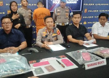 Kapolres Karawang Berhasil Mengungkap Kasus Pembunuhan Seorang Istri Di Lakukan Suami Sendiri