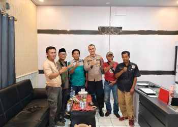 Silaturahmi Ormas dan Media dengan Kapolsek Tanjung Agung, Muara Enim