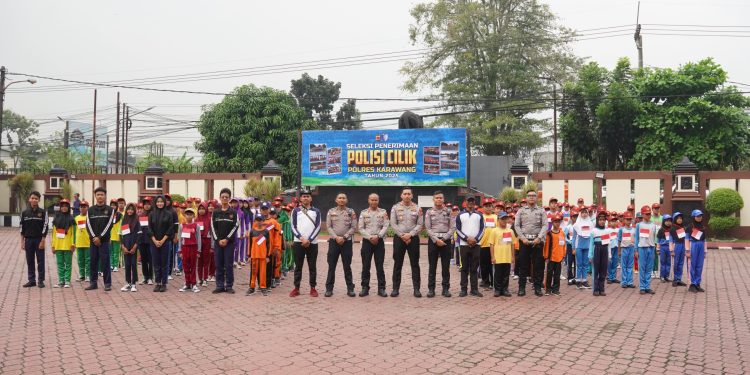 Kapolres Karawang Mengelar Pemilihan Seleksi polisi Cilik Tingkat Kab Karawang