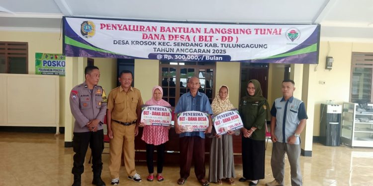 Pemdes Krosok Kecamatan Sendang, Tulungagung Salurkan BLT DD Juli, Agustus, September 2025.