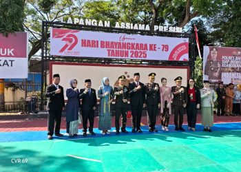 Bersama Unsur Forkopimda, Bupati Bantaeng Hadiri Upacara Hari Bhayangkara ke-79