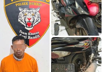 Tekab 308 Presisi Polsek Rumbia Tangkap Pelaku Curat, Motor Curian Berhasil Diamankan