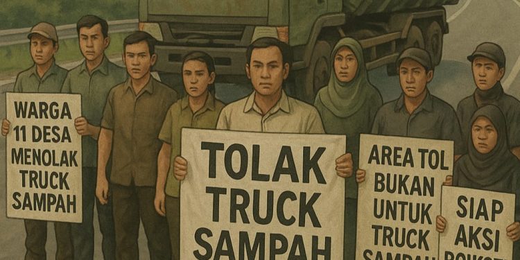 Warga 11 Desa Siapkan Aksi Boikot, Tolak Truk Sampah Lewati Jalur Rangkasbitung–Bangkonol