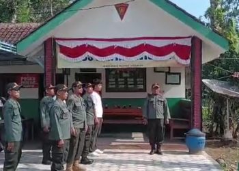 Sutarto KRPH Bantur Bersama Jajaran Gelar Upacara HUT RI ke-80 di Pos Pantau Bajulmati