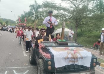 CV HJP Hafrijaya Perkasa Ikut Meriahkan Karnaval HUT RI ke-80 di Tanjung Enim