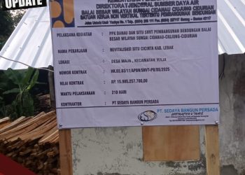 Diduga Tak Sesuai Spesifikasi, Revitalisasi Situ Cicinta Disoal Forwatu Banten